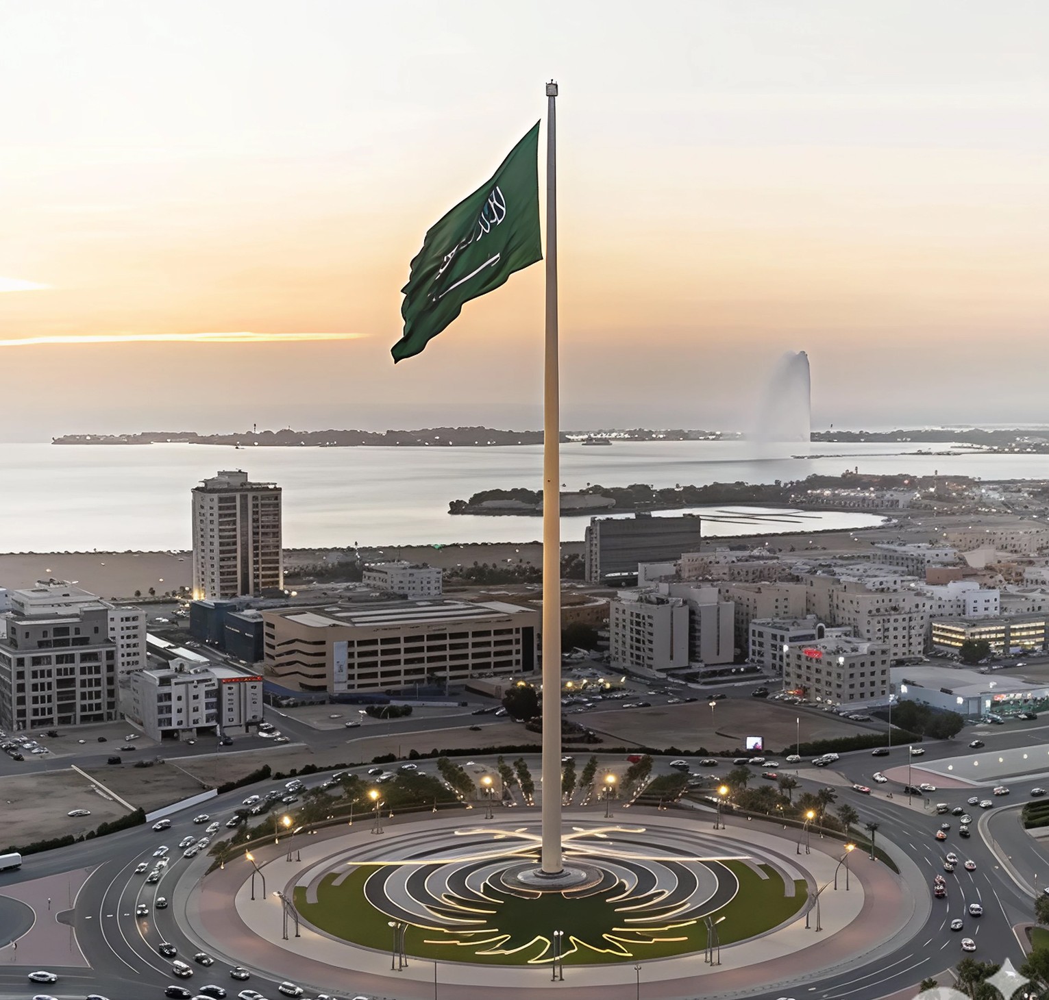 Jeddah Flag Square - Iconic Saudi landmark with Falcon Tours